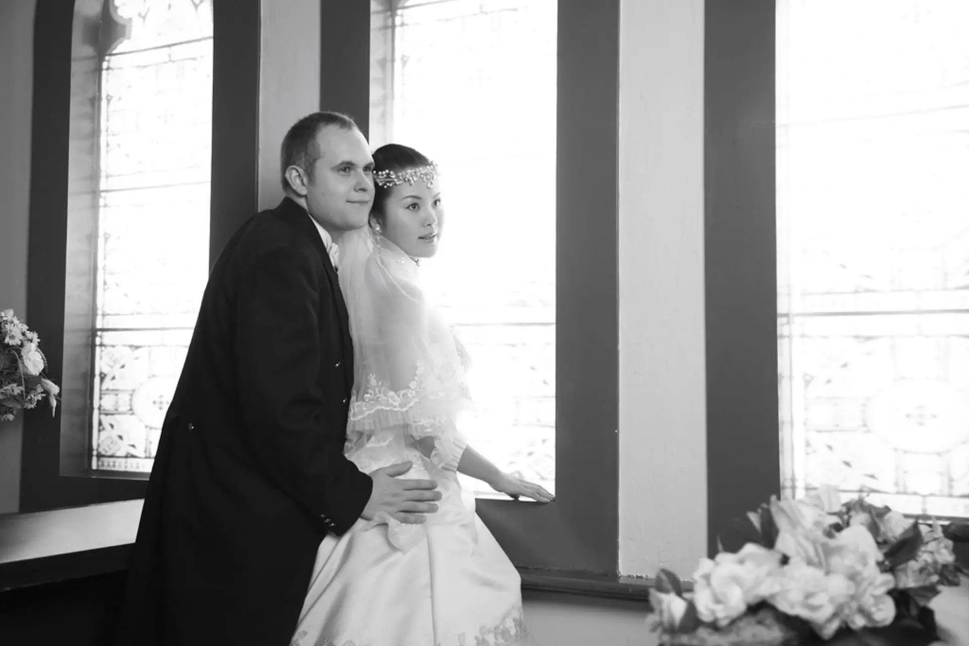 Inszenierte Trauung in der Kirche