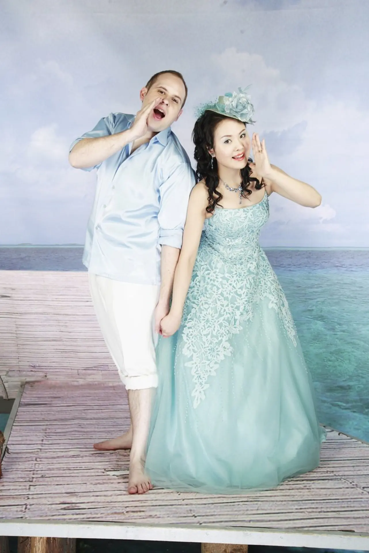 Ausgelassene Freude beim Shooting