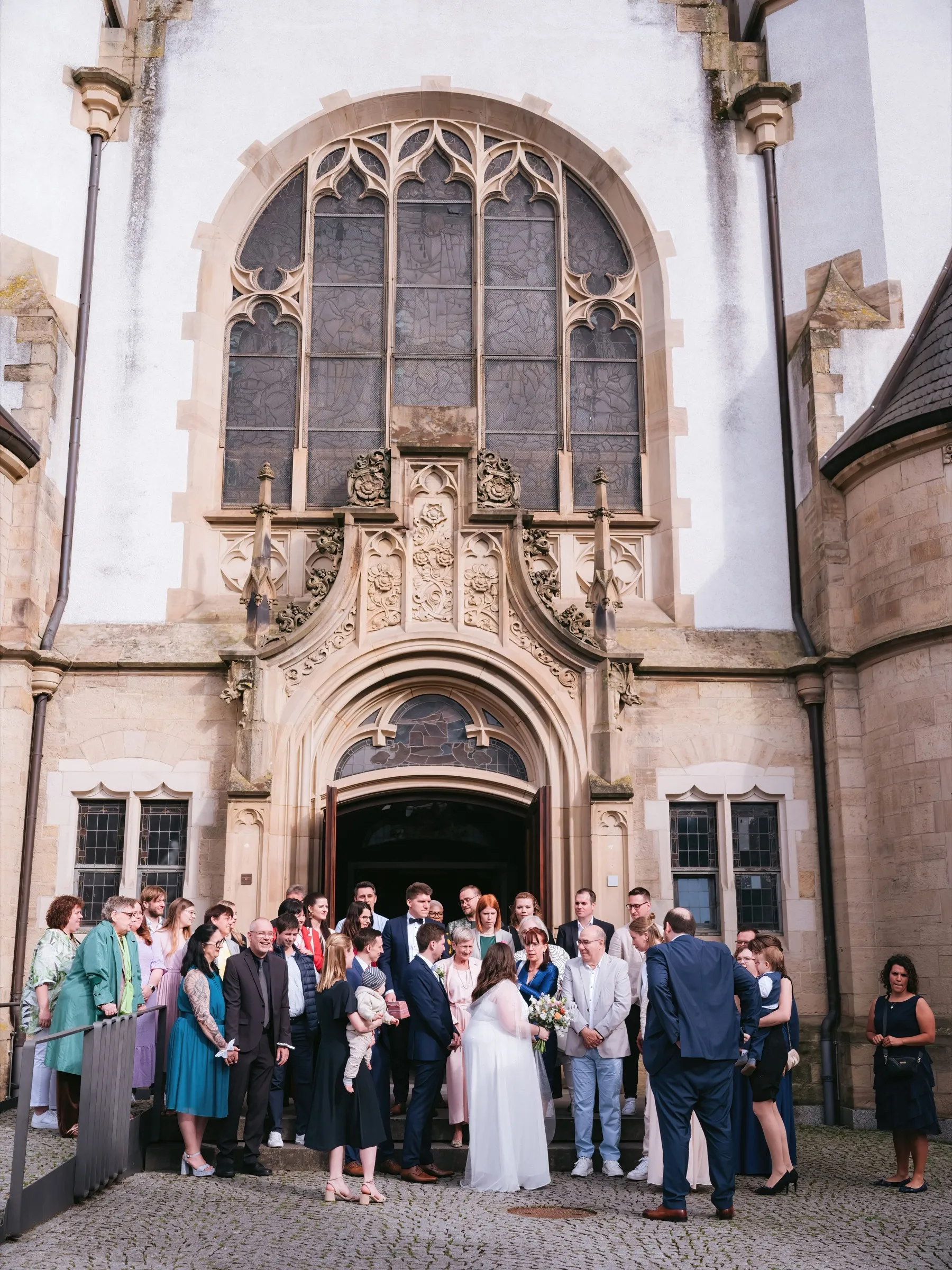 Hochzeitsgäste Kirche Handschuhsheim